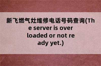 新飞燃气灶维修电话号码查询(The server is overloaded or not ready yet.)